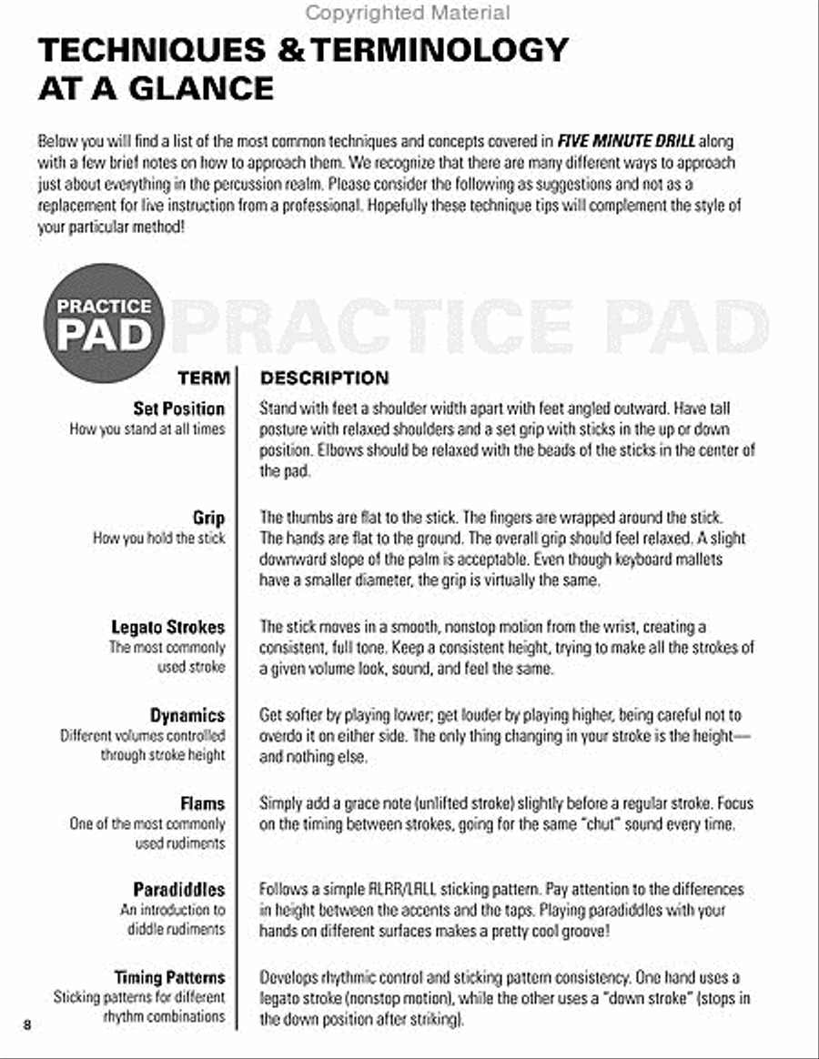Five Minute Drill Percussion scores gallery preview page 9