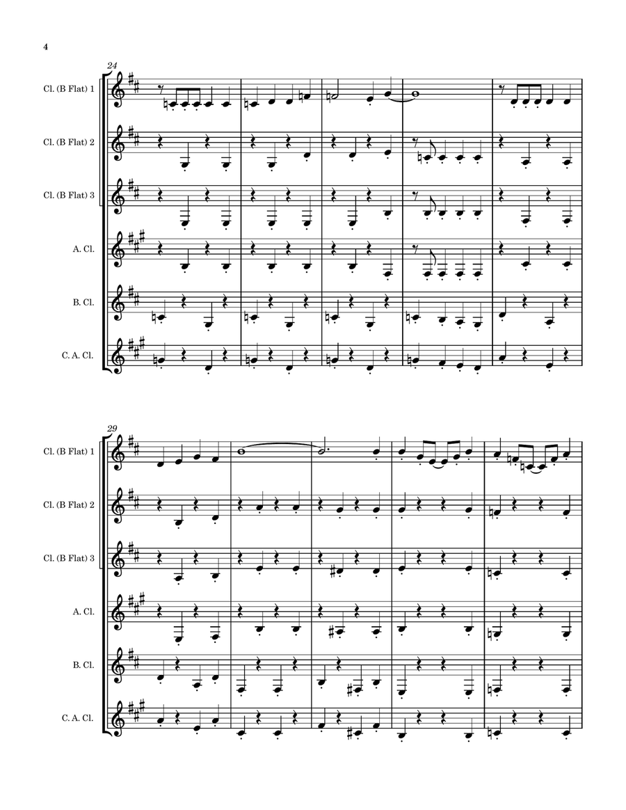 Put On Your Sunday Clothes Woodwind Quintet scores gallery preview page 4