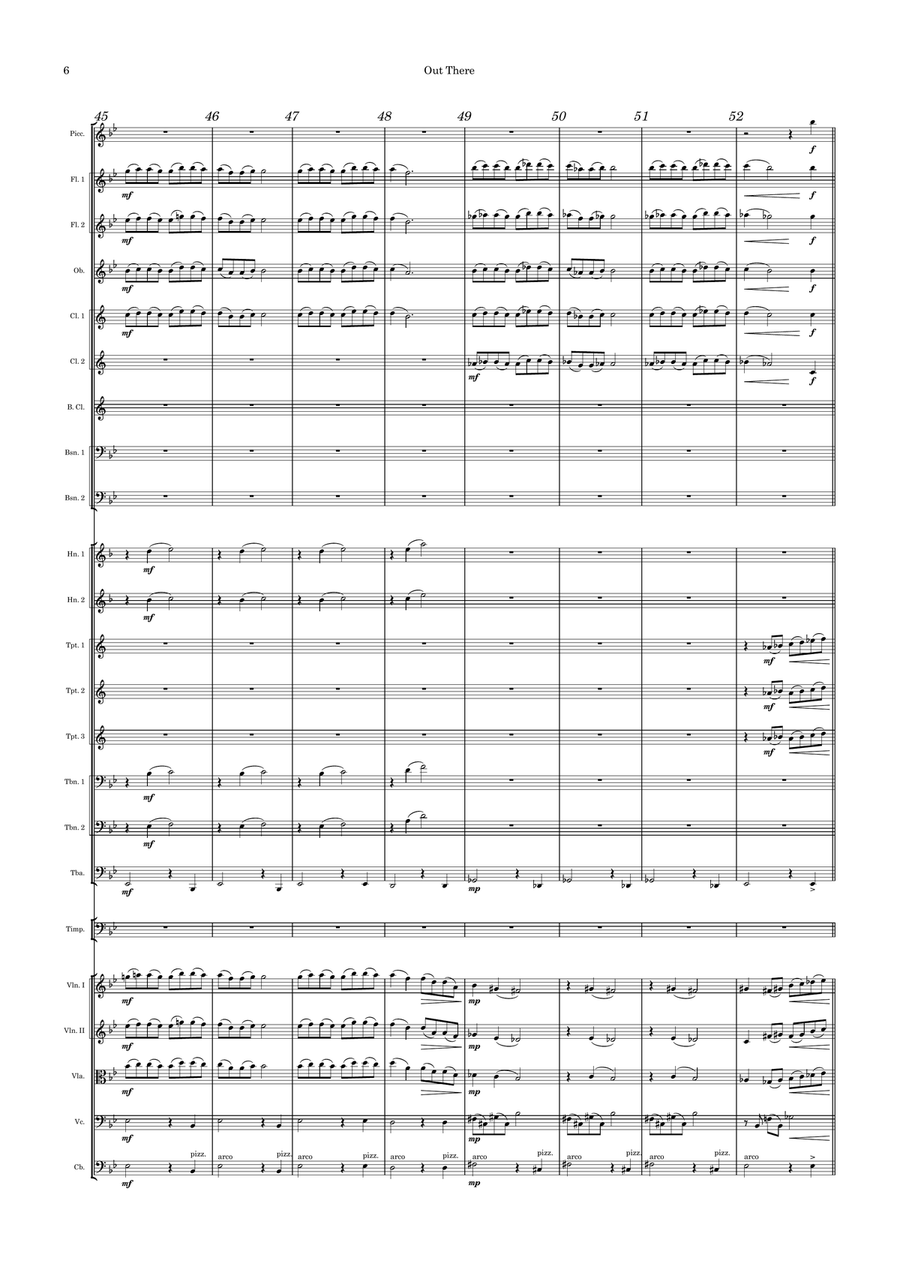 Out There Full Orchestra scores gallery preview page 6