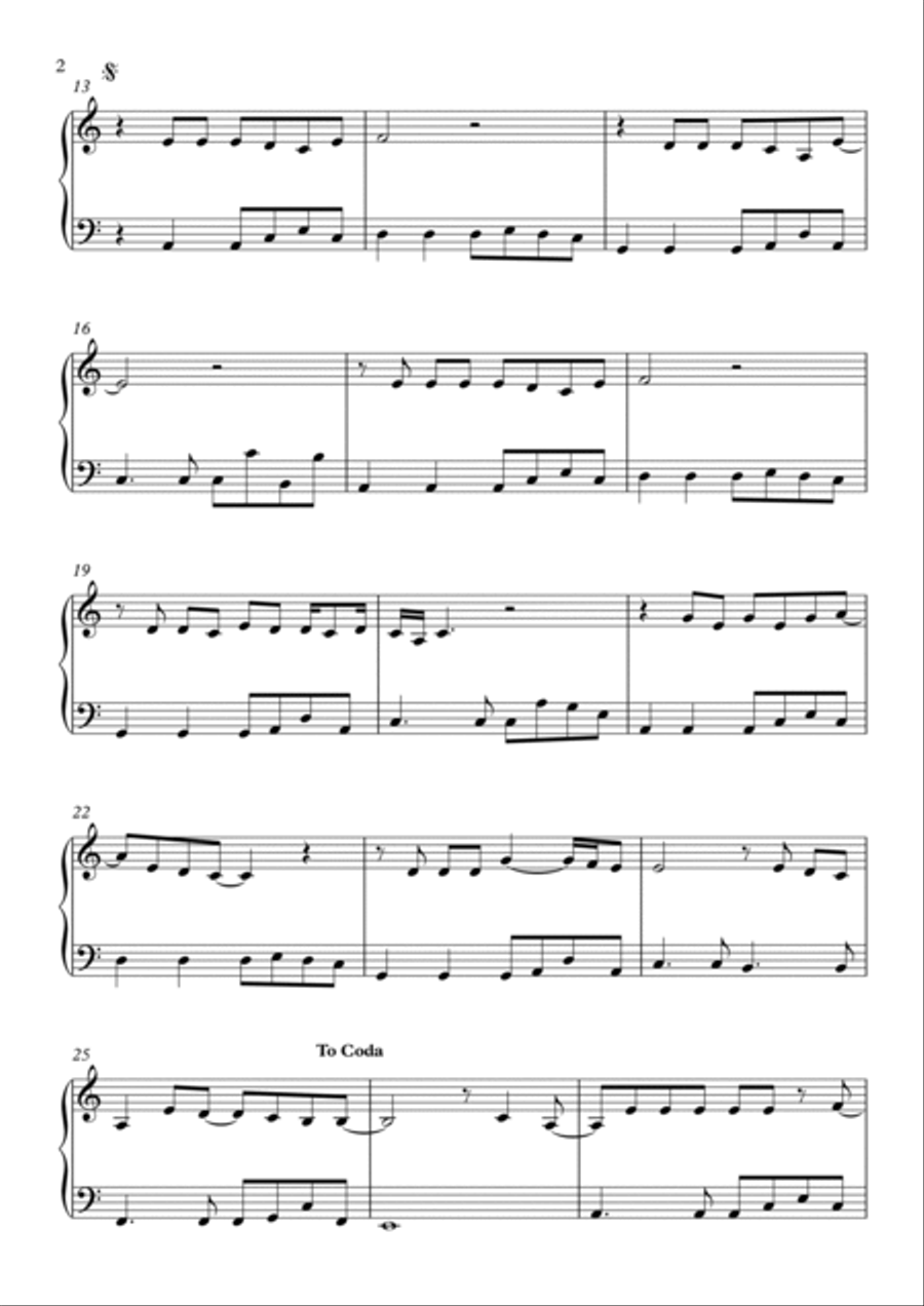 Flowers Flowers Piano Solo scores gallery preview page 2