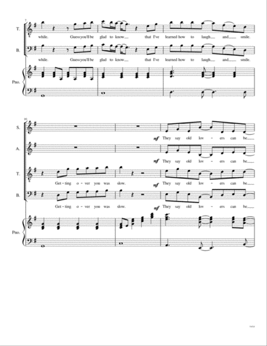 I Go Crazy 4-Part scores gallery preview page 3
