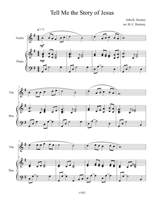 Tell Me the Story of Jesus (Violin Solo with Piano Accompaniment)