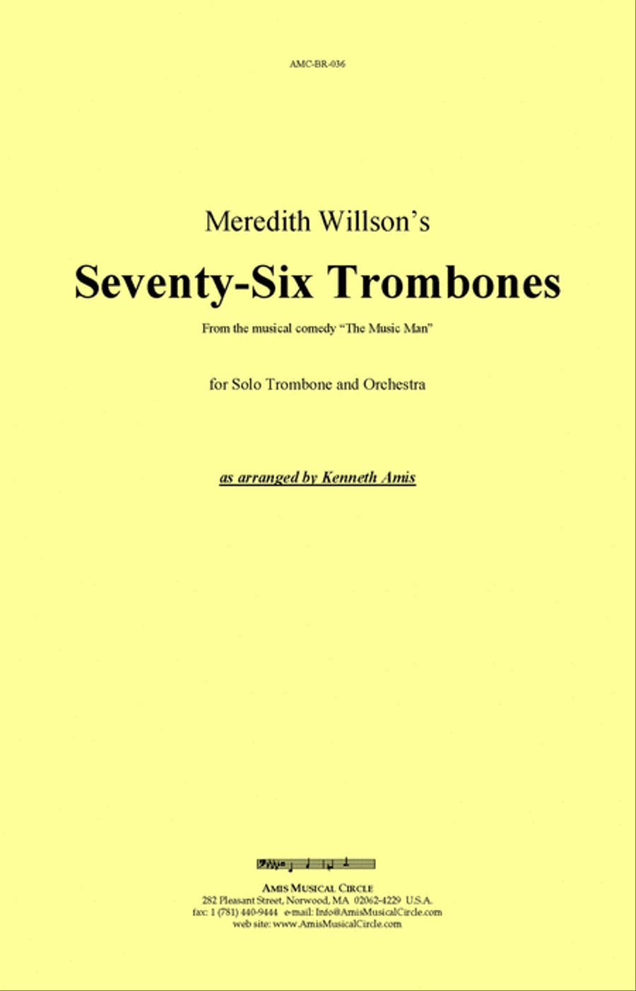 Seventy-Six Trombones (trombone and orchestra)