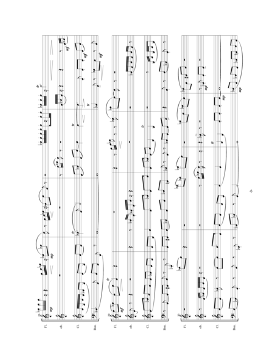 Death's Feather-For Randolph Hostetler Woodwind Quartet scores gallery preview page 4