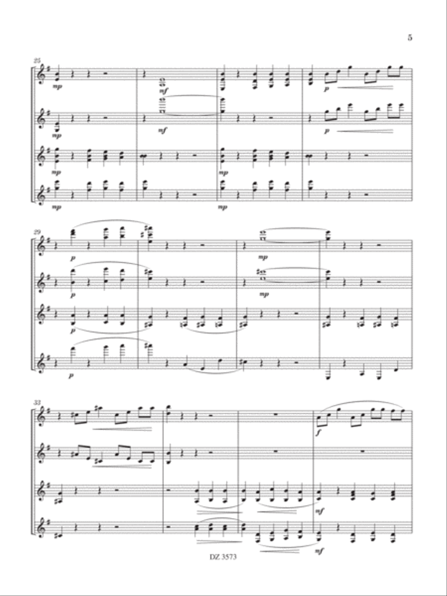 Pentapulse Pentapulse Guitar Ensemble scores gallery preview page 5