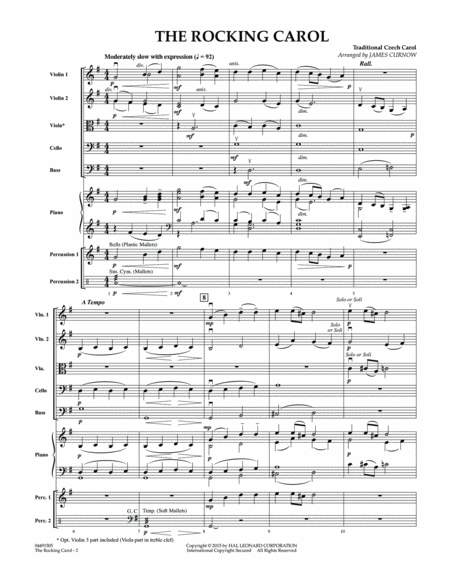 The Rocking Carol - Conductor Score (Full Score)
