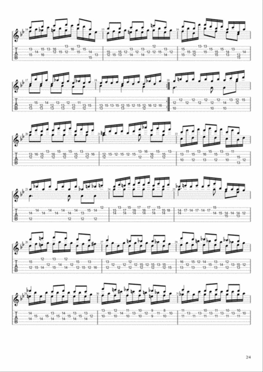 Capricio No 6 Capricio No 6 Classical Guitar scores gallery preview page 2