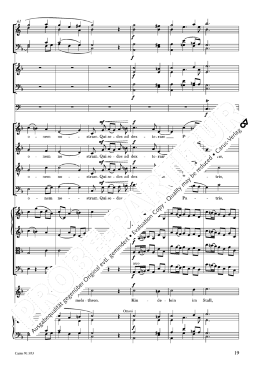 Missa carminum 4-Part scores gallery preview page 22