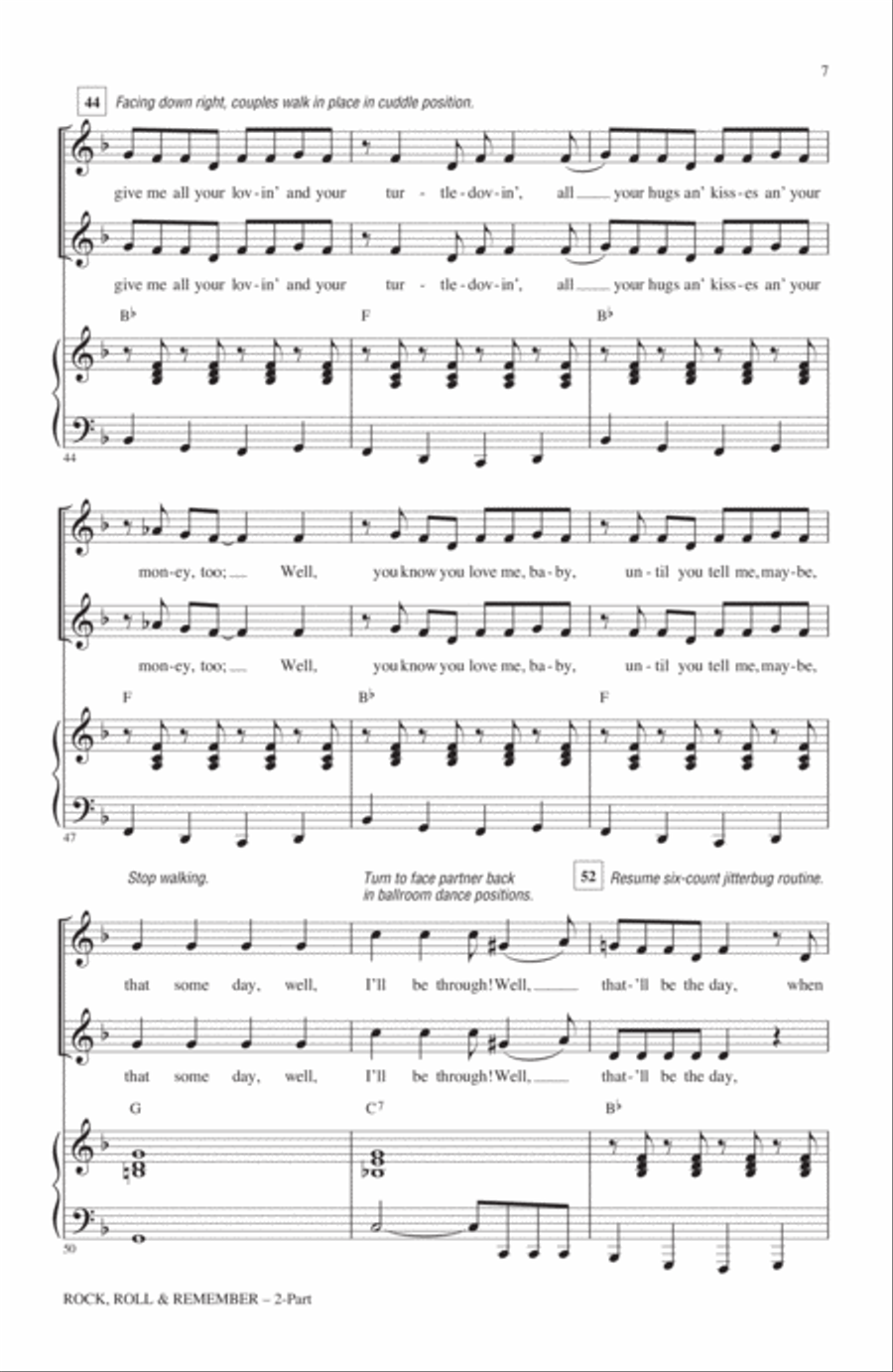 Rock, Roll & Remember: A Tribute To Dick Clark & American Bandstand (Medley) 2-Part scores gallery preview page 6