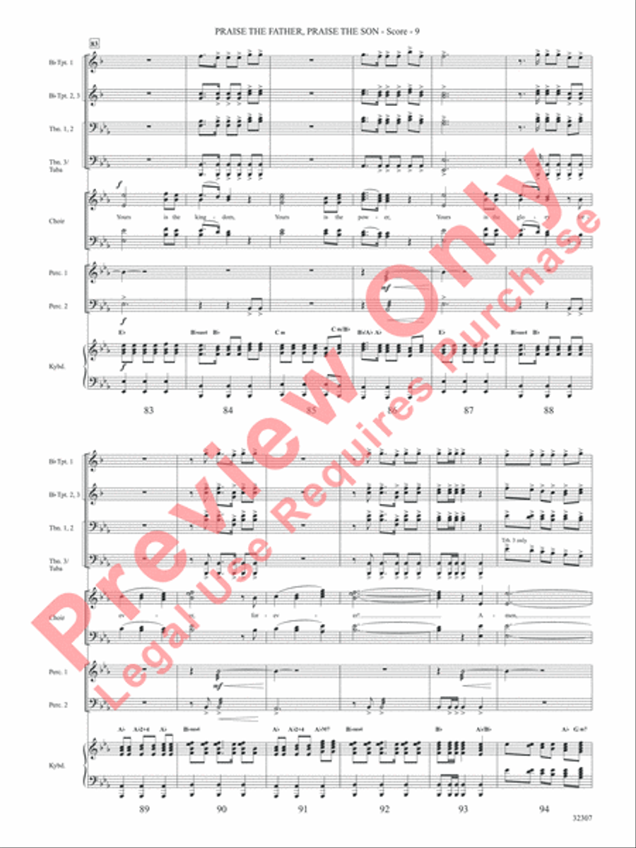 Praise the Father, Praise the Son Choir scores gallery preview page 10