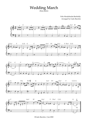 Wedding March - Easy Piano Mendelssohn