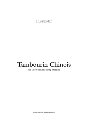 Book cover for F.Kreisler "Tambourin Chinois" for Violin and String Orchestra
