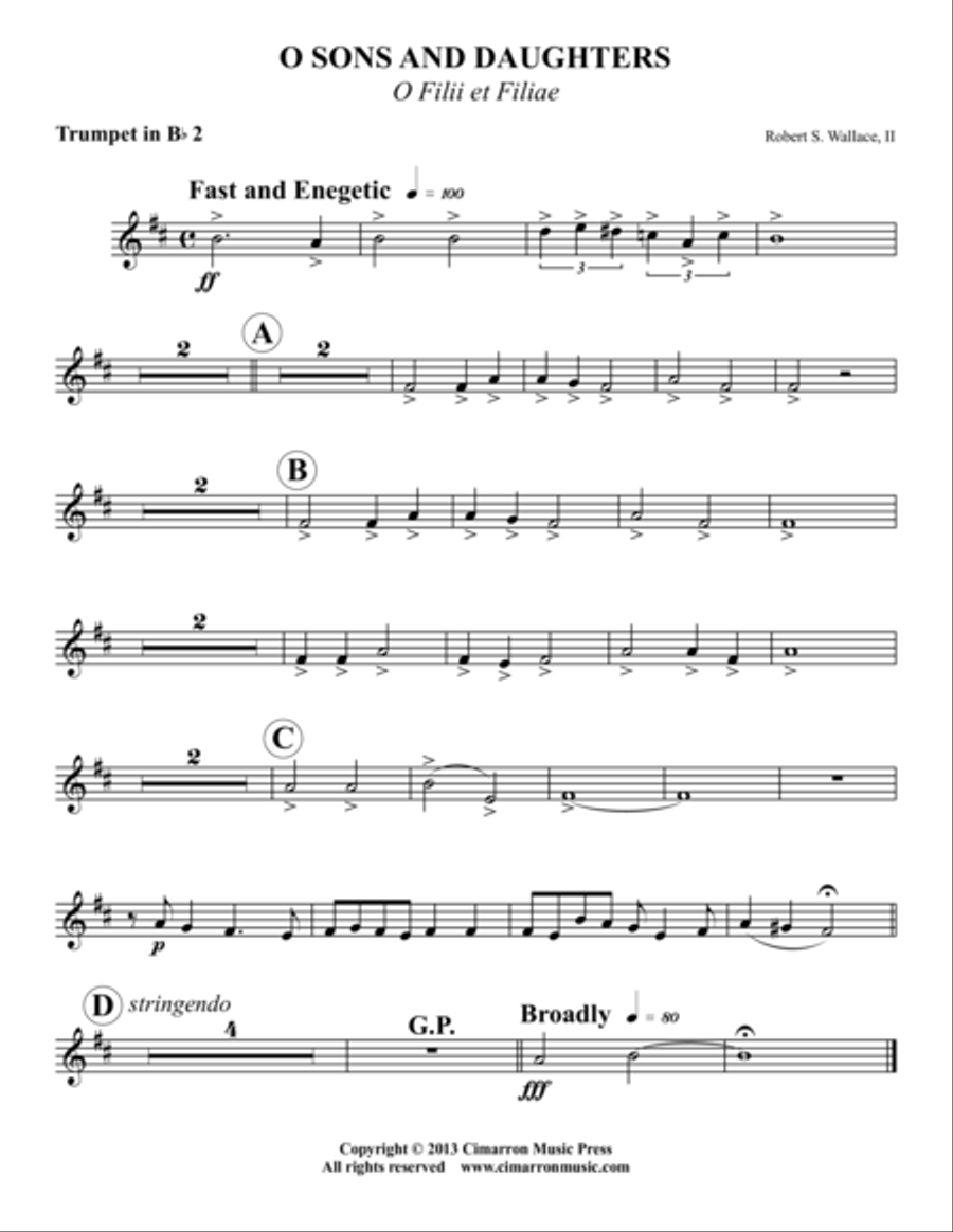 O Sons and Daughters O Sons and Daughters Organ scores gallery preview page 6