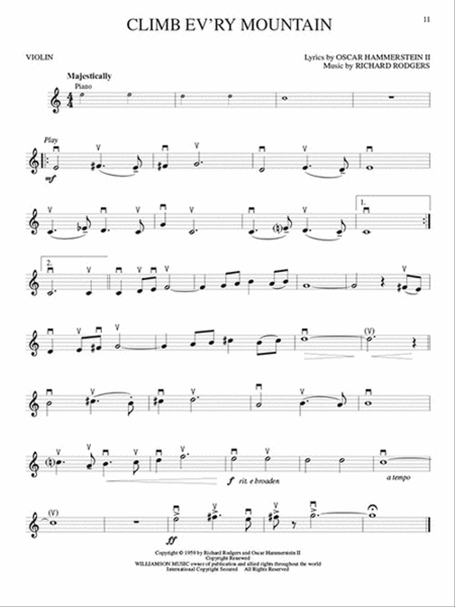 The Sound of Music Violin Solo scores gallery preview page 3
