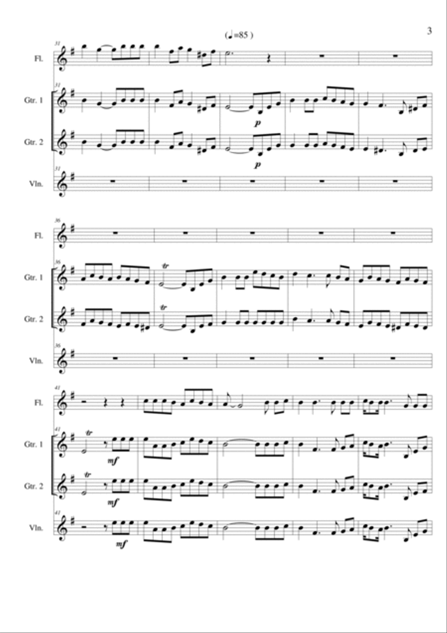 Tierra de palestina instrumental Small Ensemble scores gallery preview page 3