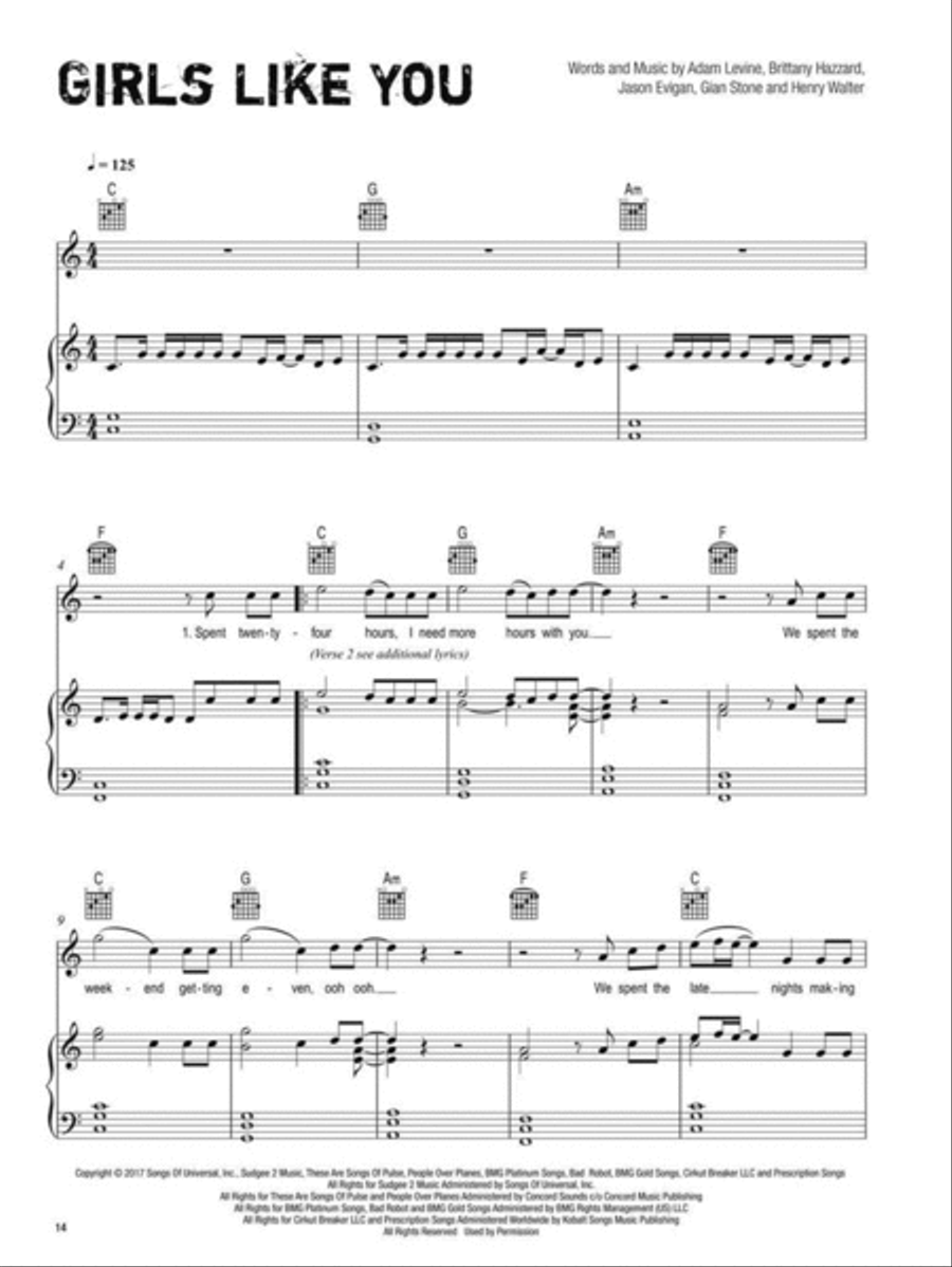 Beat It! 7: 45 Chart Hits Piano, Vocal, Guitar scores gallery preview page 4