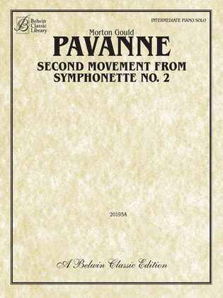 Book cover for Pavanne