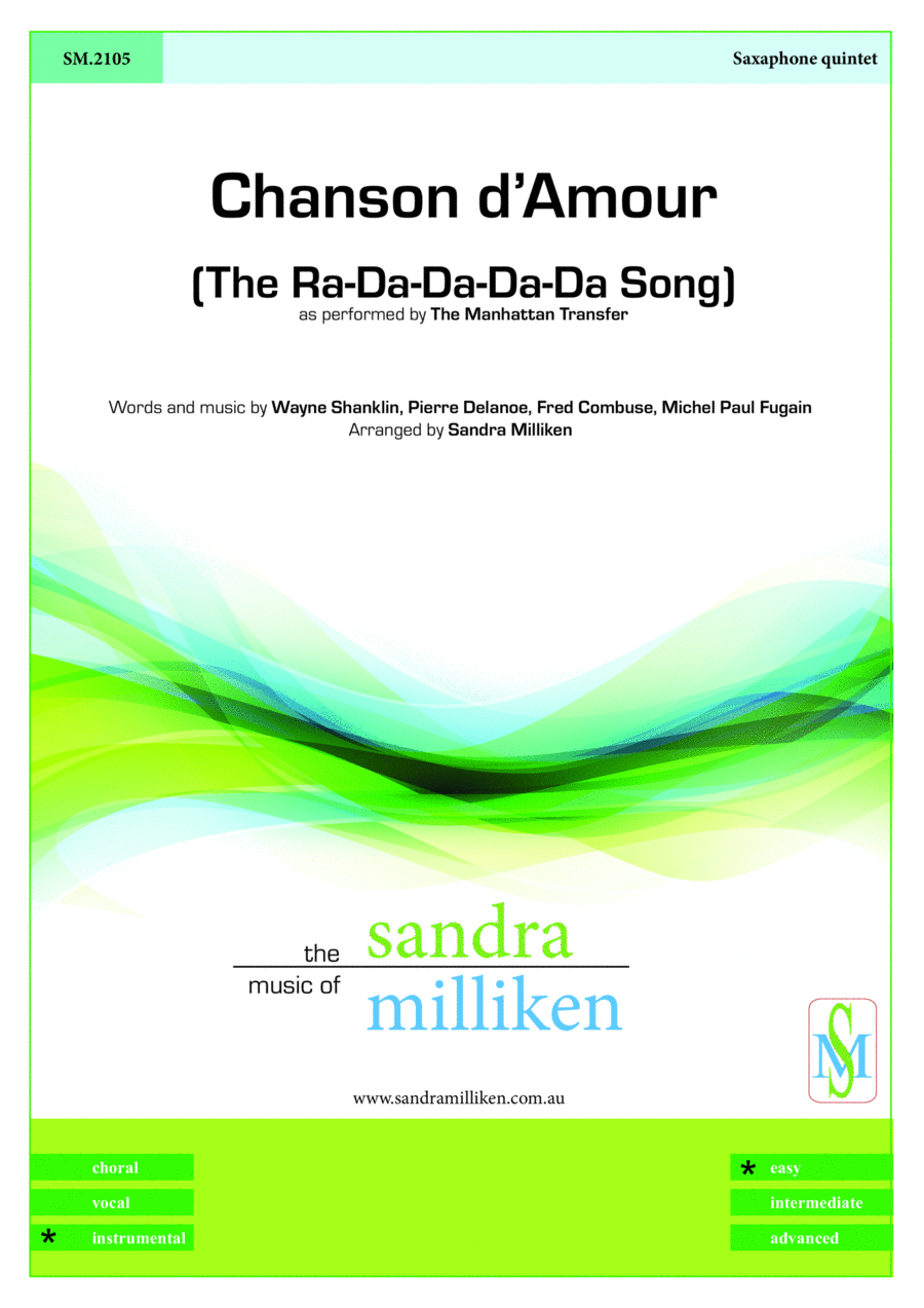 Chanson D'amour Woodwind Quintet scores gallery preview page 1