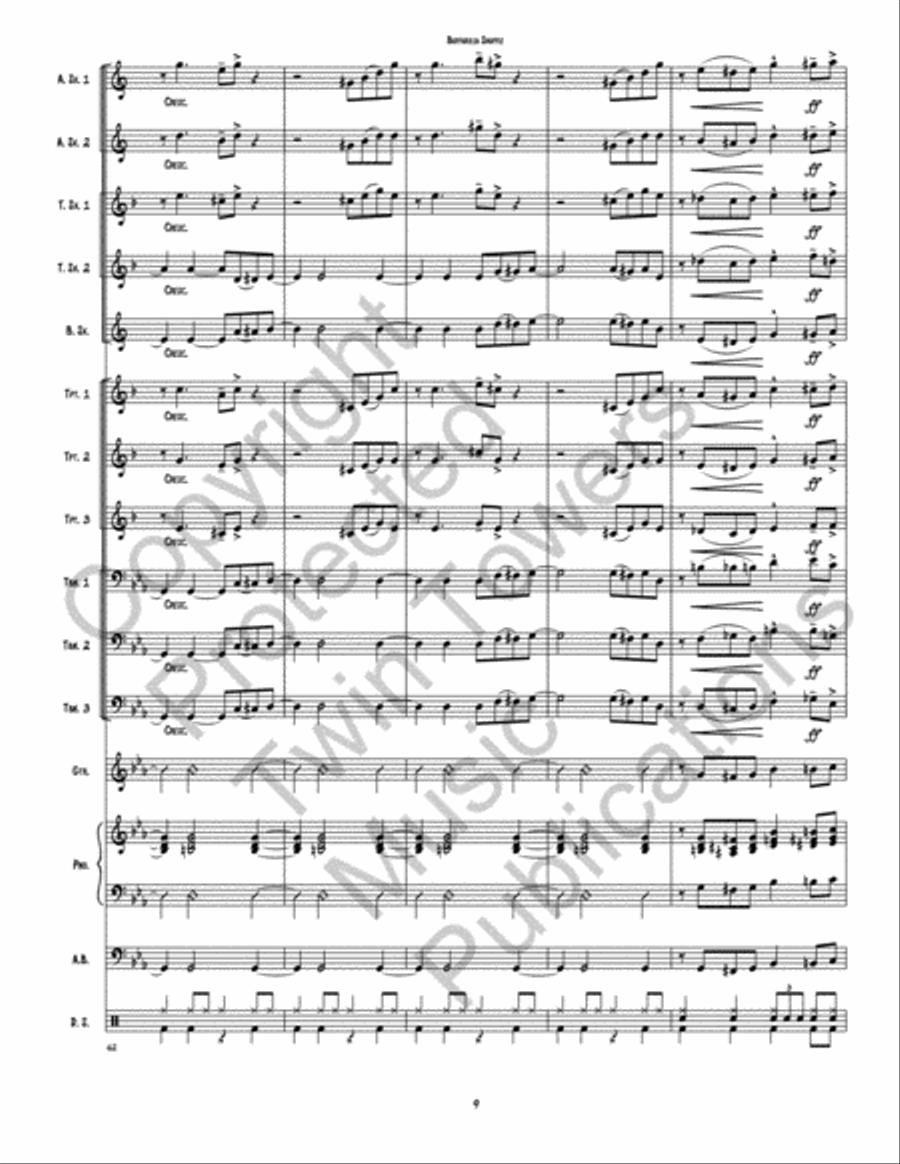 Buffarilla Shuffle Jazz Ensemble scores gallery preview page 10