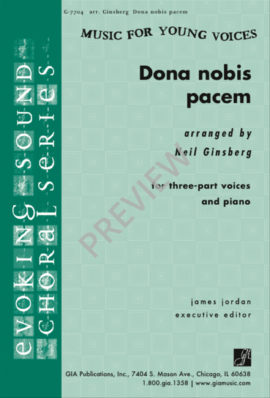 Dona Nobis Pacem 3-Part scores gallery preview page 1