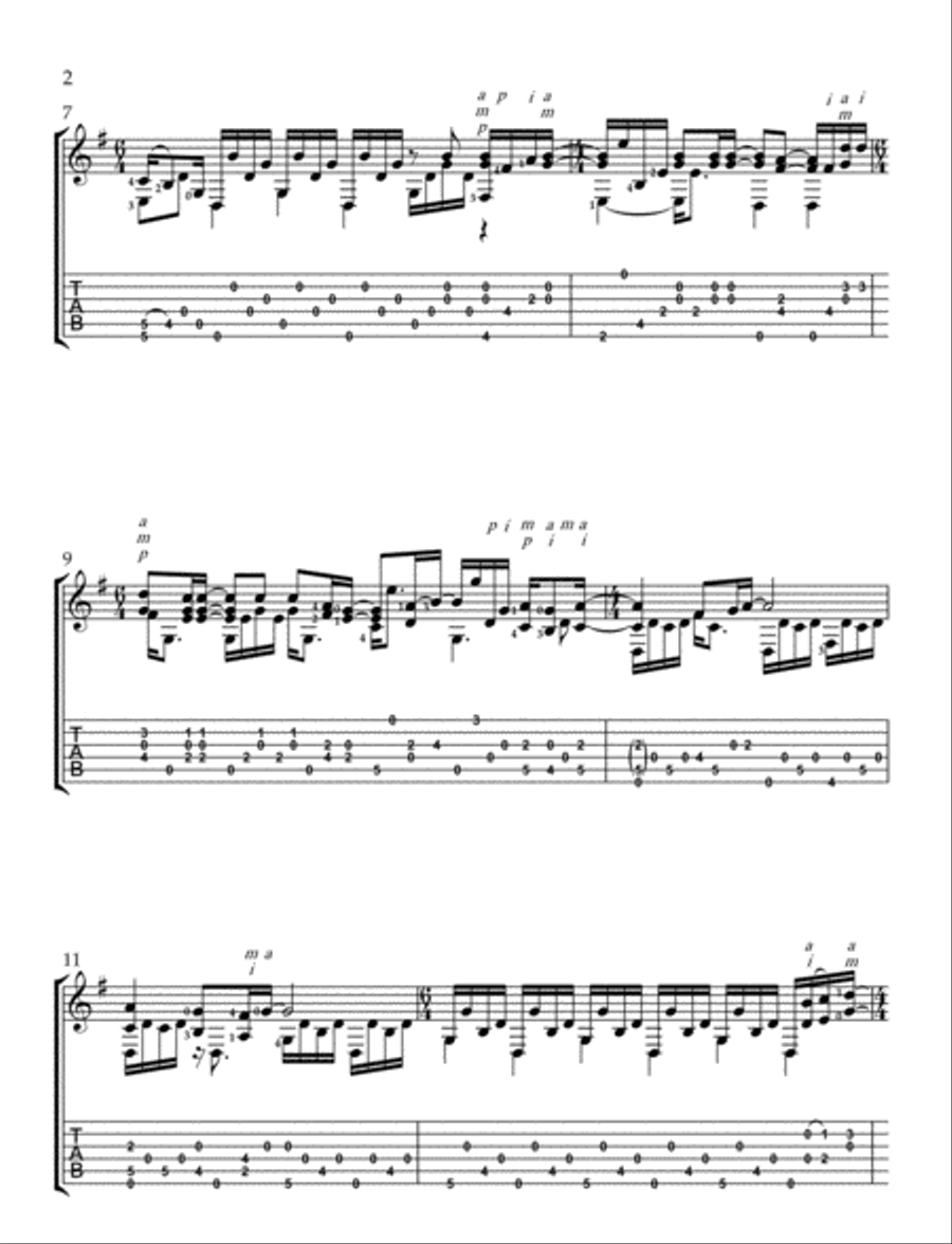 The Boxer Guitar Tablature scores gallery preview page 2