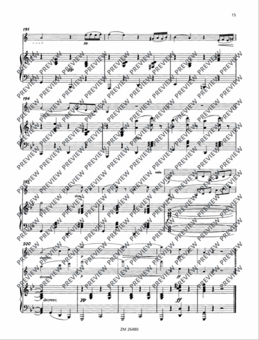 Sonata G minor ”Arpeggione Clarinet Solo scores gallery preview page 16