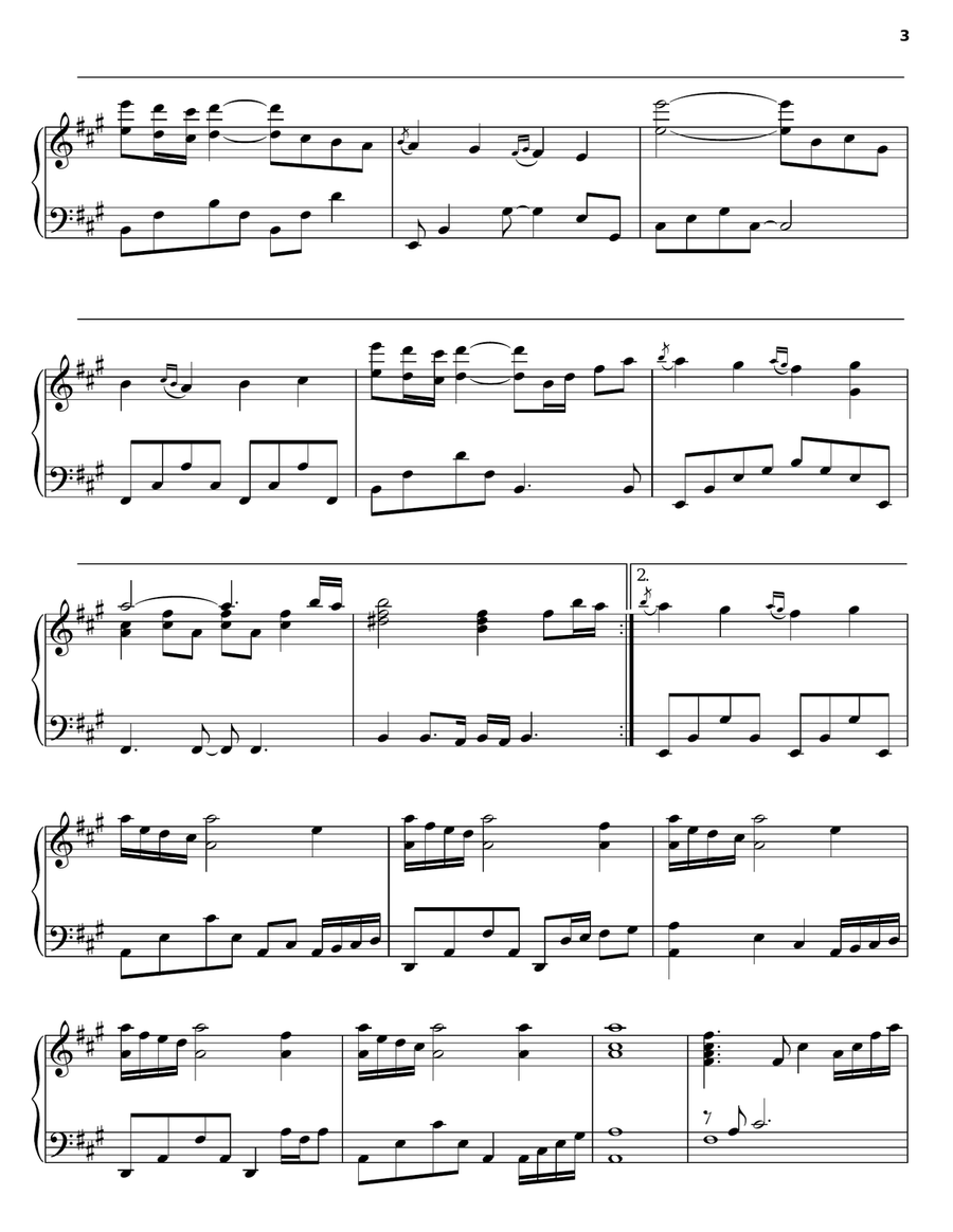 Rites Of Passage Piano Solo scores gallery preview page 3