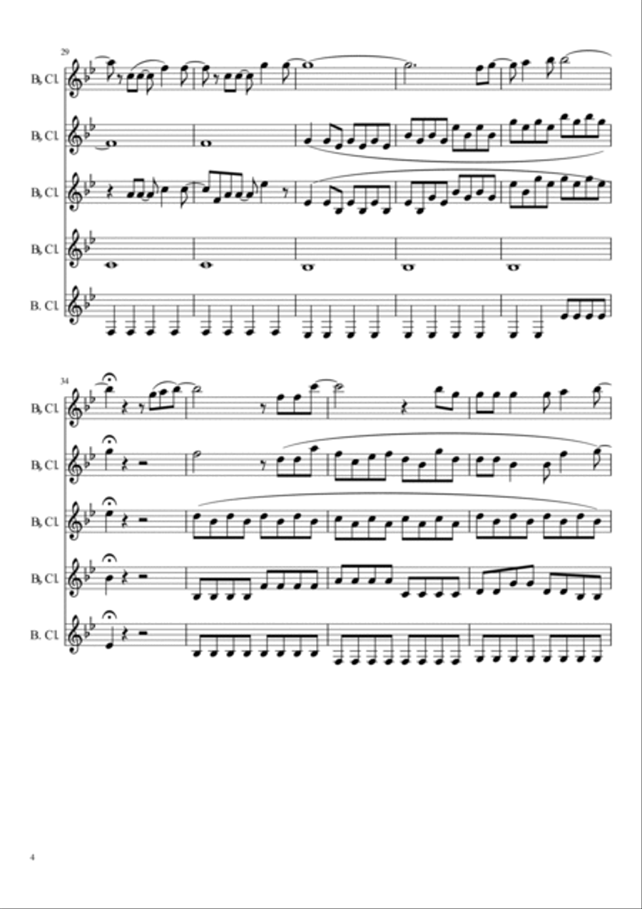 Let It Go (from Frozen) Woodwind Ensemble scores gallery preview page 4