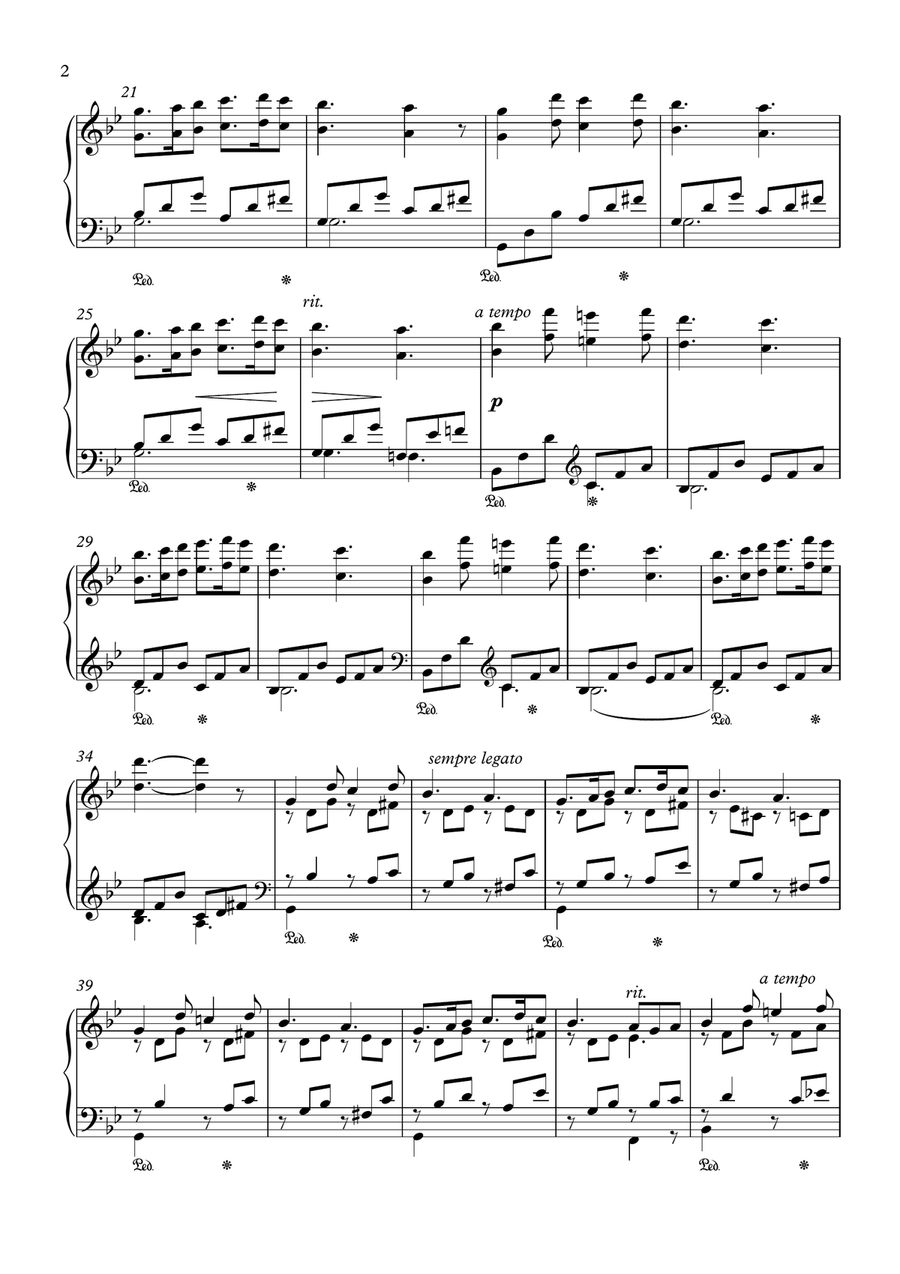 Spring by Chopin Piano Solo scores gallery preview page 2