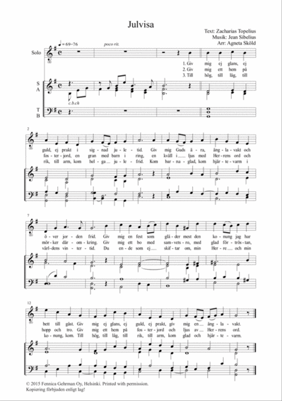 Julvisa Julvisa 4-Part scores gallery preview page 2