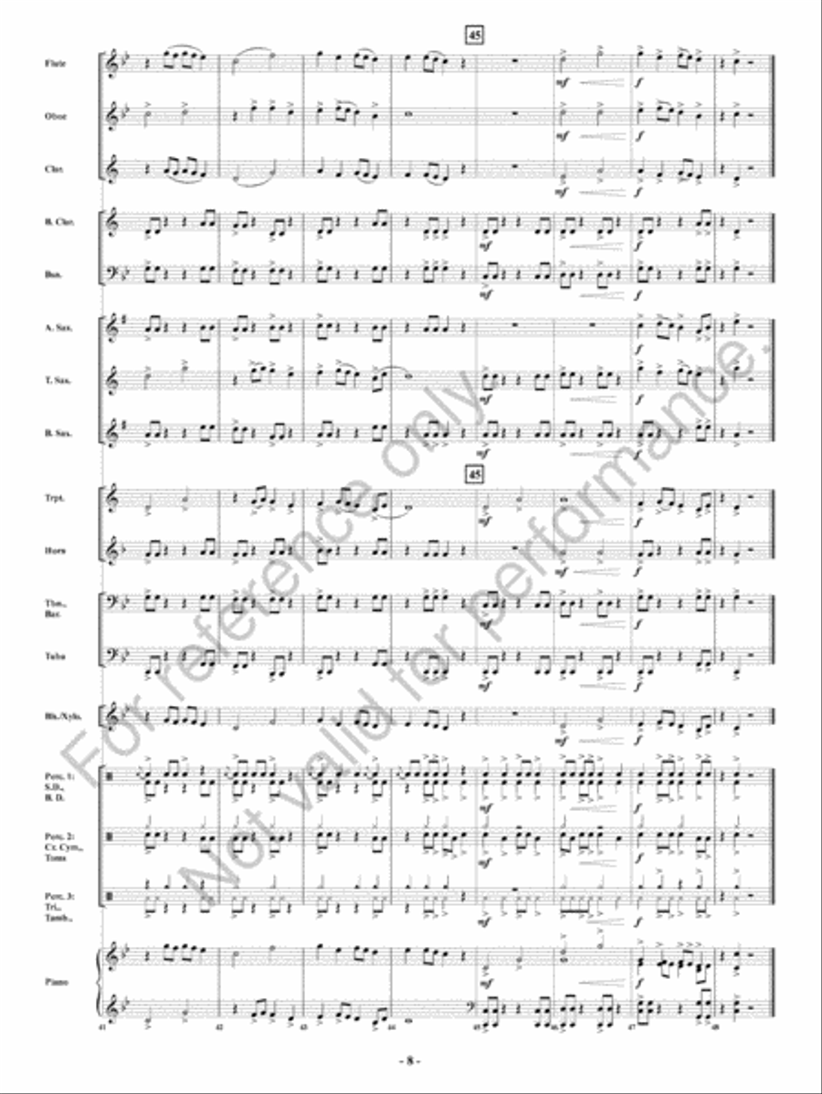 Alien Crossfire! Concert Band scores gallery preview page 9