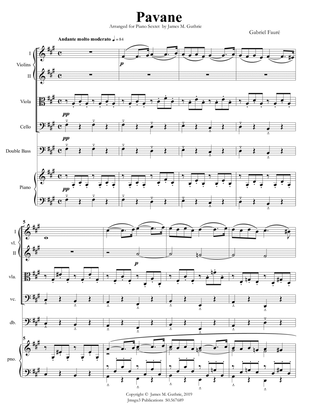 Fauré: Pavane Op. 50 for Piano Sextet
