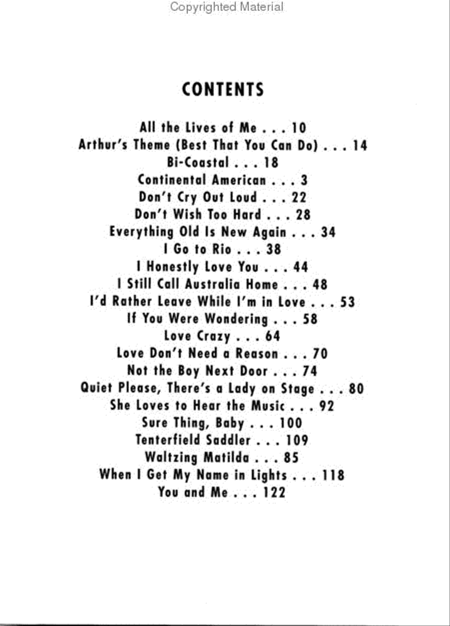The Boy from Oz Piano, Vocal, Guitar scores gallery preview page 2