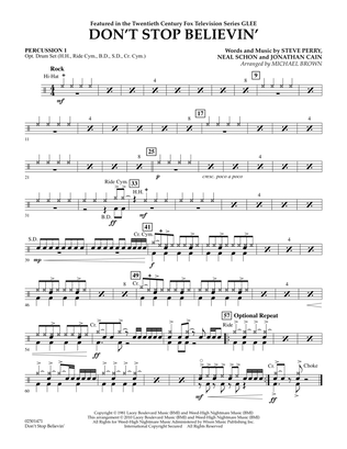 Don't Stop Believin' - Percussion 1