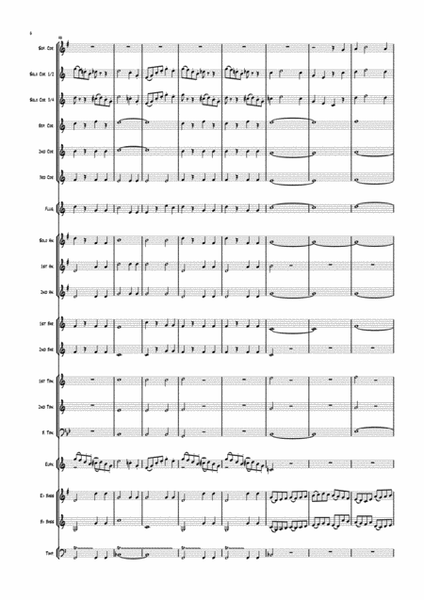 Weber's Jubilee Overture arranged for brass band. image number null