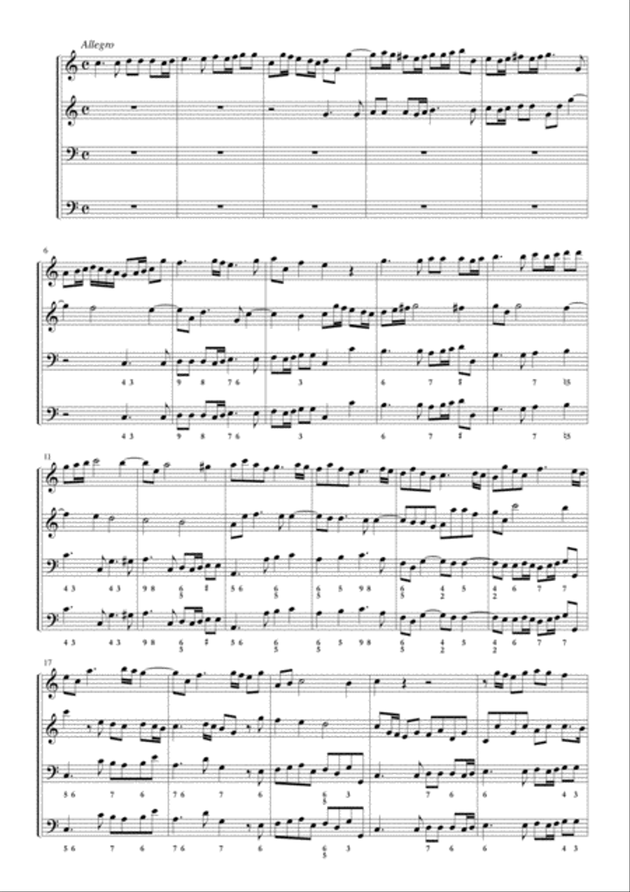 Corelli, Sonata op.3 n.8 in C major Small Ensemble scores gallery preview page 3