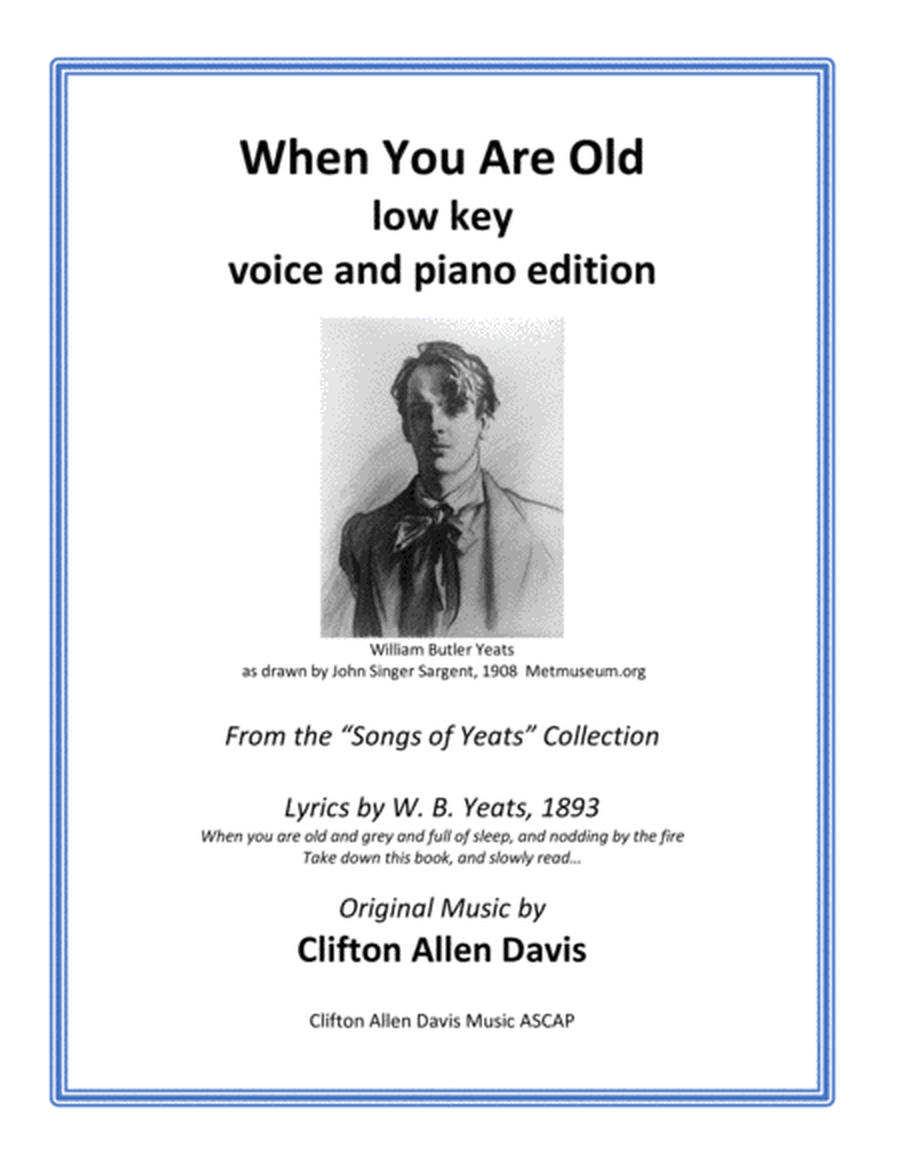 When You Are Old (from "Songs of Yeats") Clifton Davis image number null
