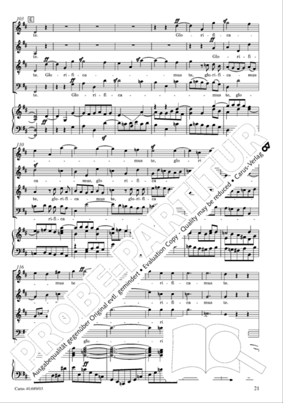 Missa solemnis 4-Part scores gallery preview page 22