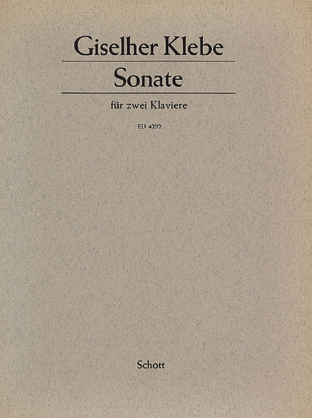 Piano Sonata Op. 4 2 Pianos