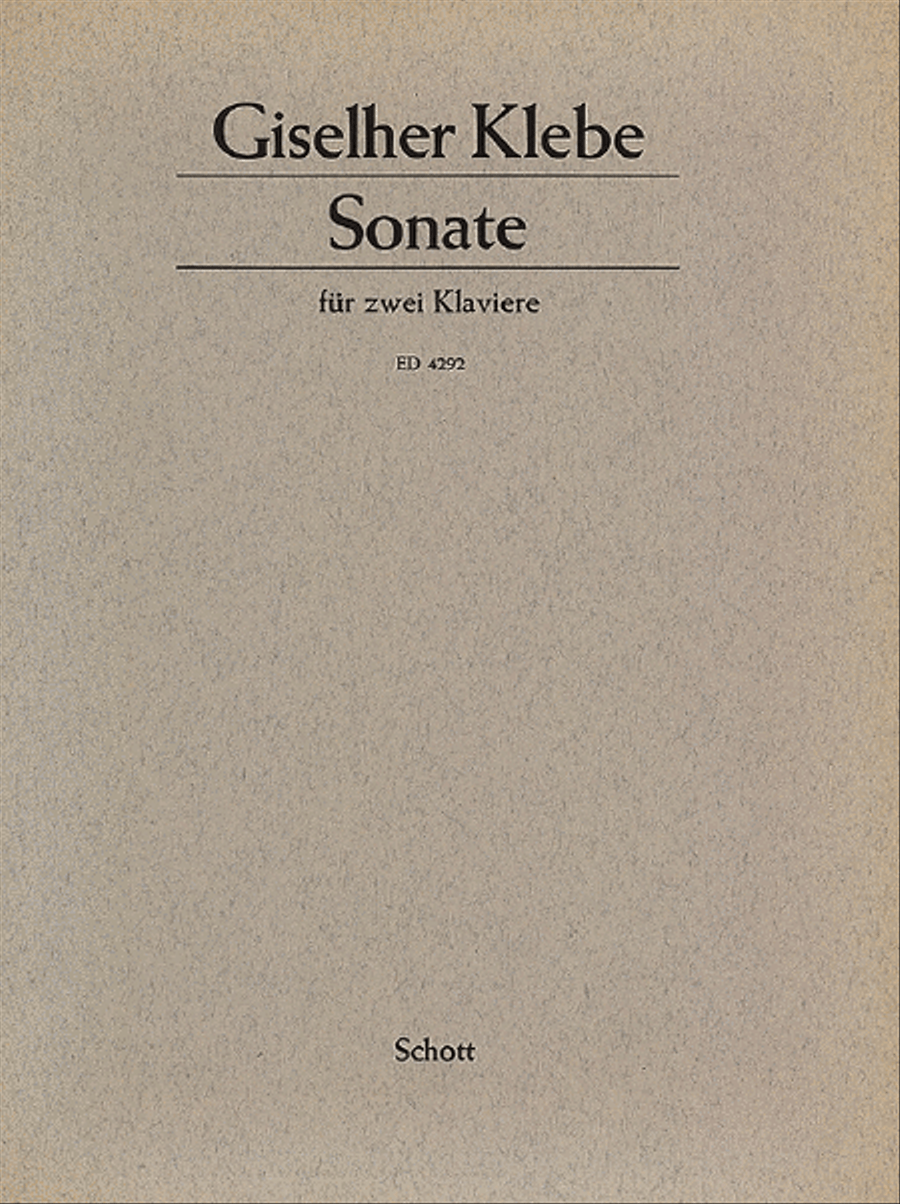 Piano Sonata Op. 4 2 Pianos