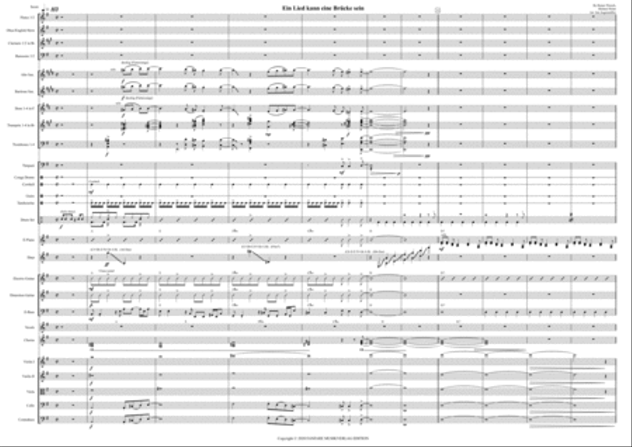 Ein Lied Kann Eine Bruecke Sein Full Orchestra scores gallery preview page 4