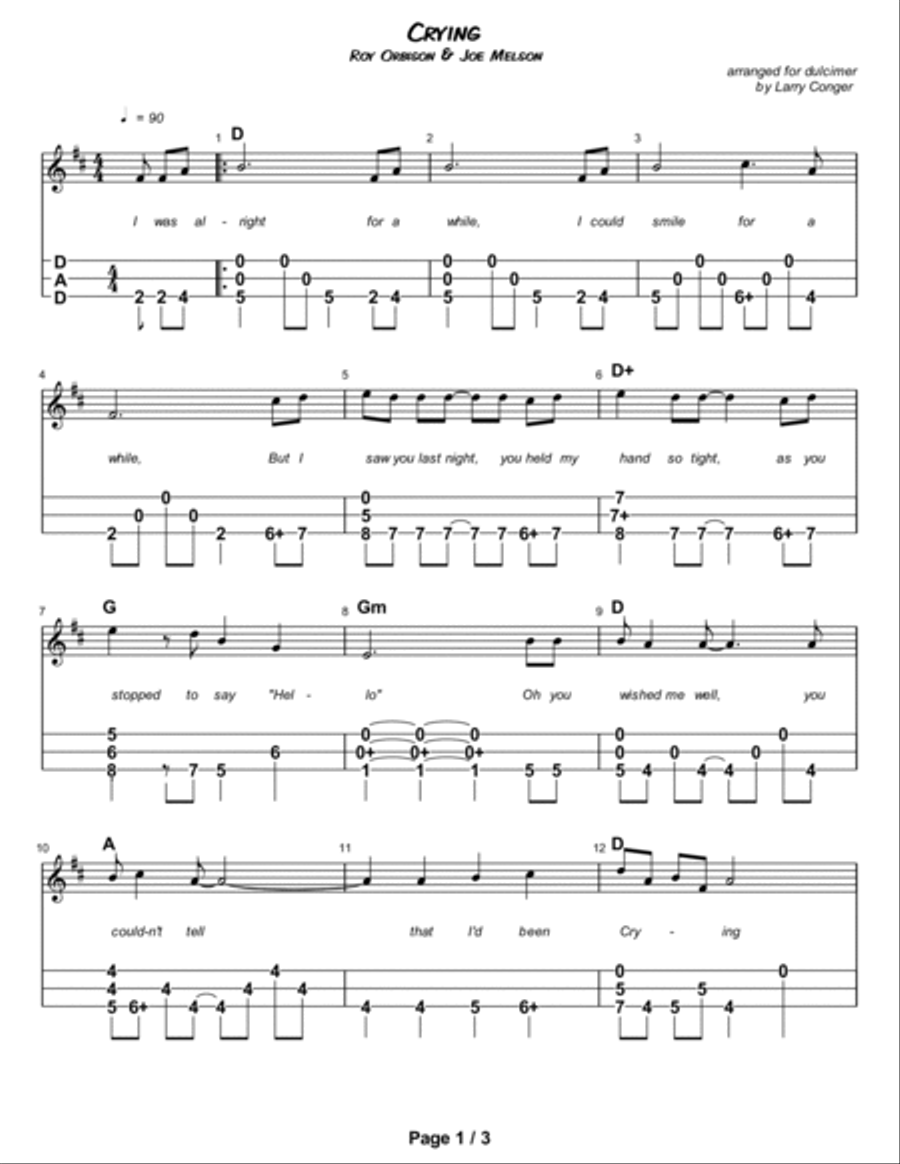 Crying Dulcimer scores gallery preview page 2
