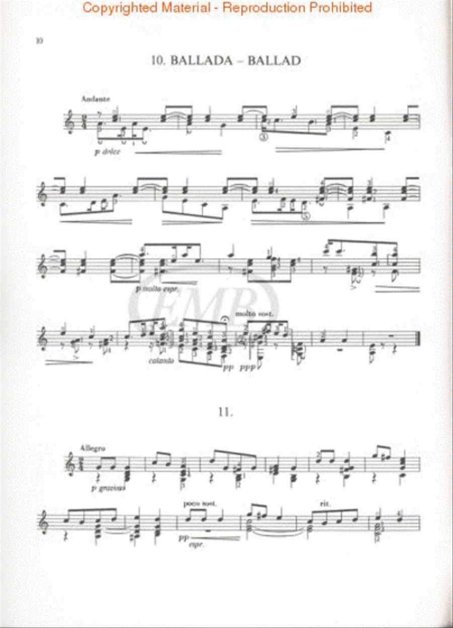 For Children, Volume 1 Guitar scores gallery preview page 2
