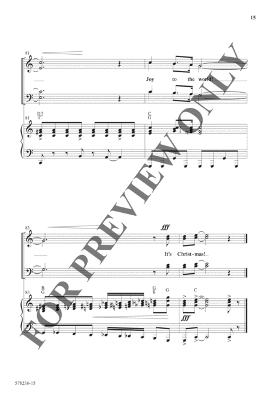 Here We Come a'Caroling - Anthem Choir scores gallery preview page 14