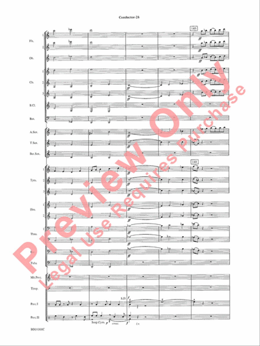 Chant Rituals Chant Rituals Concert Band scores gallery preview page 31