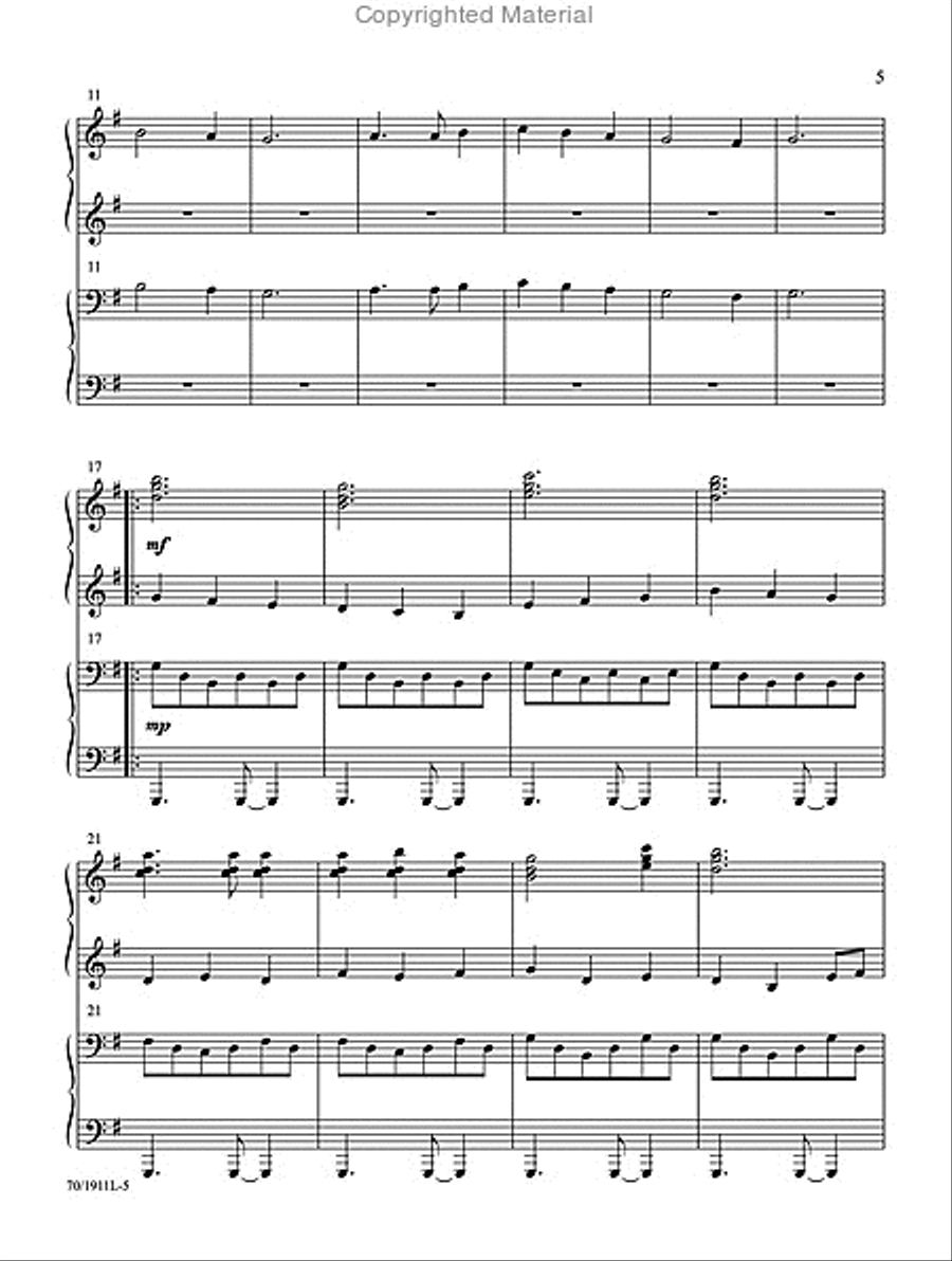 Give Me That Old-Time Religion Piano Duet scores gallery preview page 3