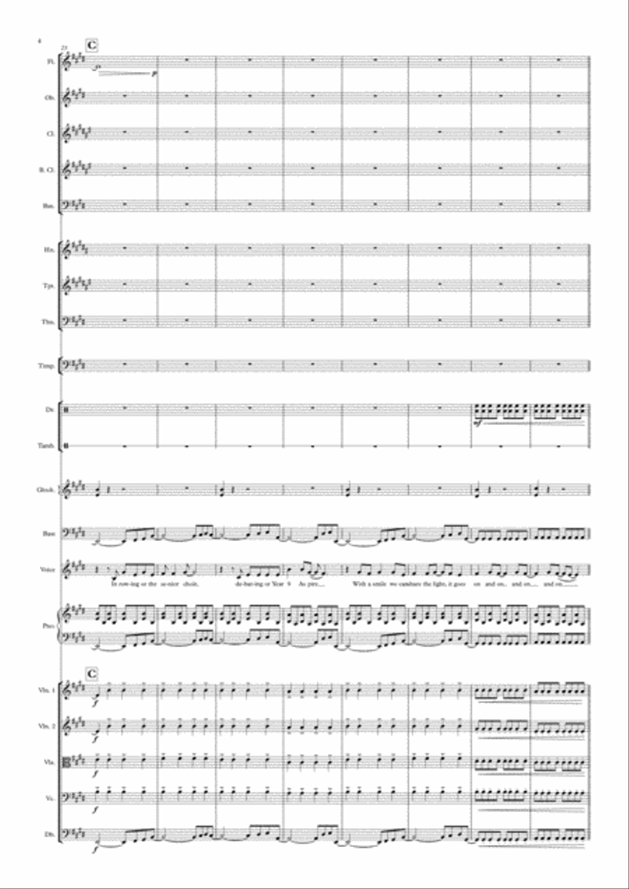 Don't Stop Believin' - Score Only Full Orchestra scores gallery preview page 4
