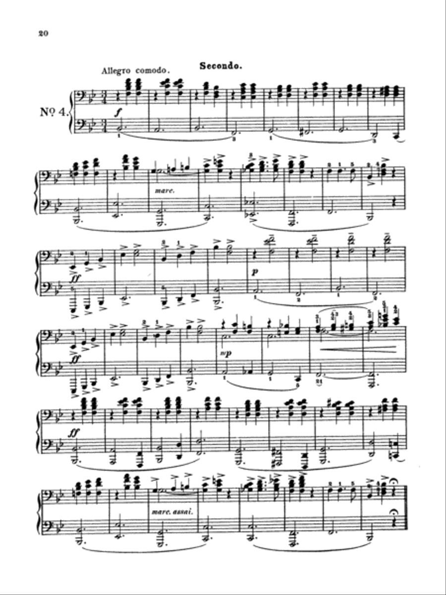 Moszkowski: Spanish Dances, Op. 12 Piano Duet scores gallery preview page 1