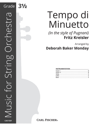 Book cover for Tempo di Minuetto