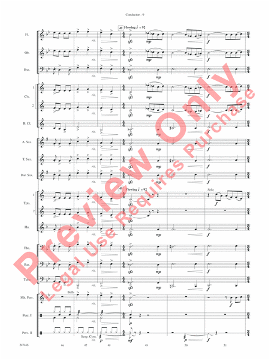 Down Home Christmas Concert Band scores gallery preview page 11